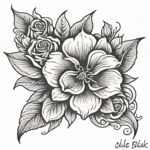 name Julie tattoo design idea