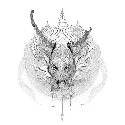 narrow  tattoo design idea