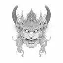 bali tattoo design idea