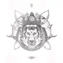 Libra and Leo comvined tattoo design idea