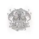 Libra and Leo comvined tattoo design idea