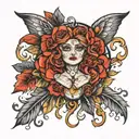 Thriving and surviving tattoo design idea