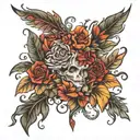 Thriving and surviving tattoo design idea