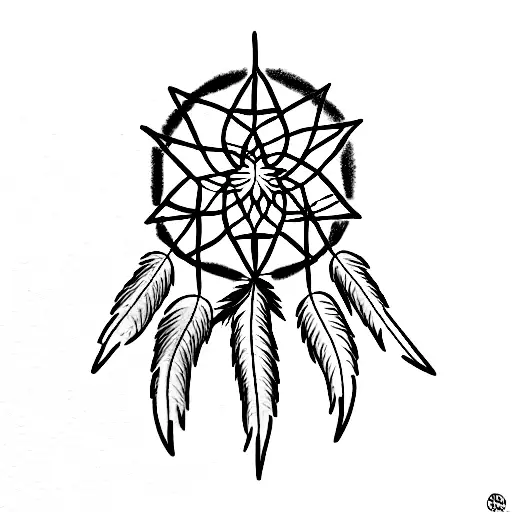 Kim Bora of dreamcatcher tattoo design idea