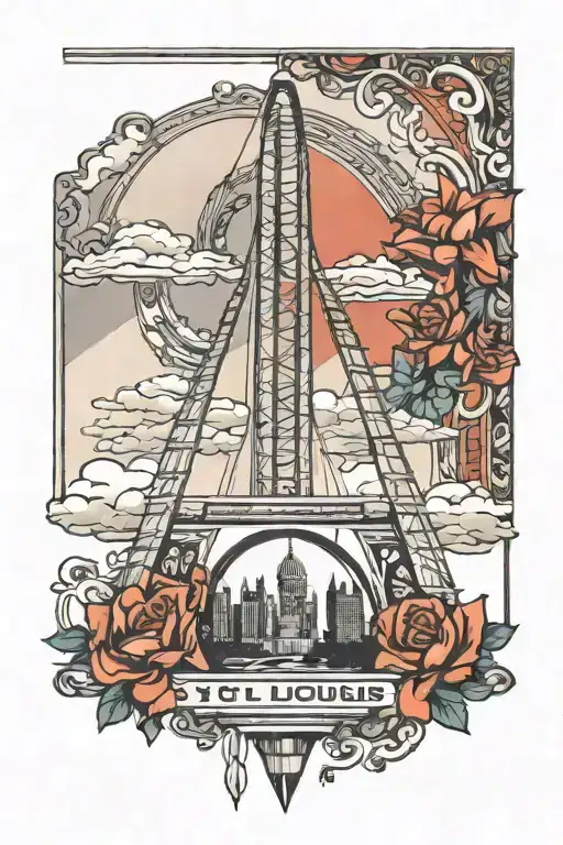 St. Louis arch tattoo design idea
