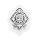 A casket adorned with intricate geometric patterns, representing the beauty found in mortality tattoo design idea