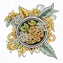 pasta ustasi tattoo design idea