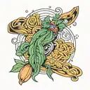 pasta ustasi tattoo design idea