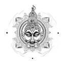 hindu god tattoo design idea