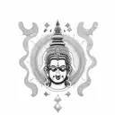 hindu god tattoo design idea
