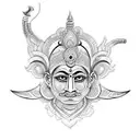 hindu god tattoo design idea