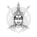 hindu god tattoo design idea
