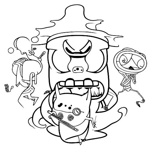 from the cartoon Adventure time tattoo design idea
