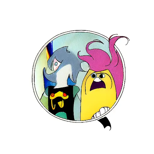 from the cartoon: Adventure time tattoo design idea