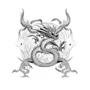 dragon maya bali tattoo design idea