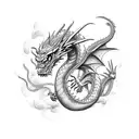 dragon maya bali tattoo design idea