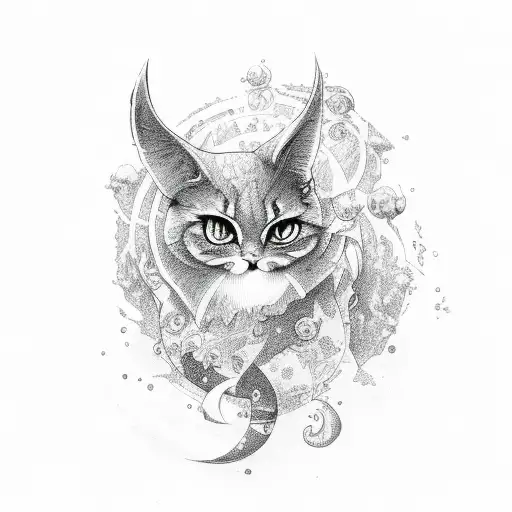 Tipsy Moonlight tattoo design idea
