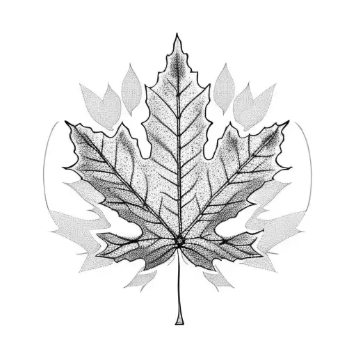 Maple Leaf tattoo design idea