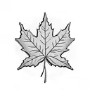Maple Leaf tattoo design idea