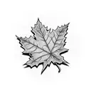 Maple Leaf tattoo design idea