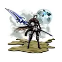 Moonlight Greatsword tattoo design idea