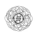 birds coming through a geometric figure tattoo design idea