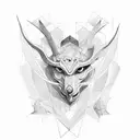 Ctulhu, geometry, alchemy tattoo design idea
