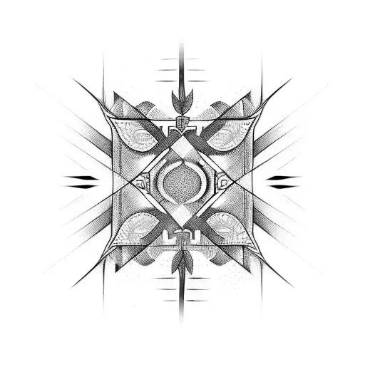 three lines  tattoo design idea