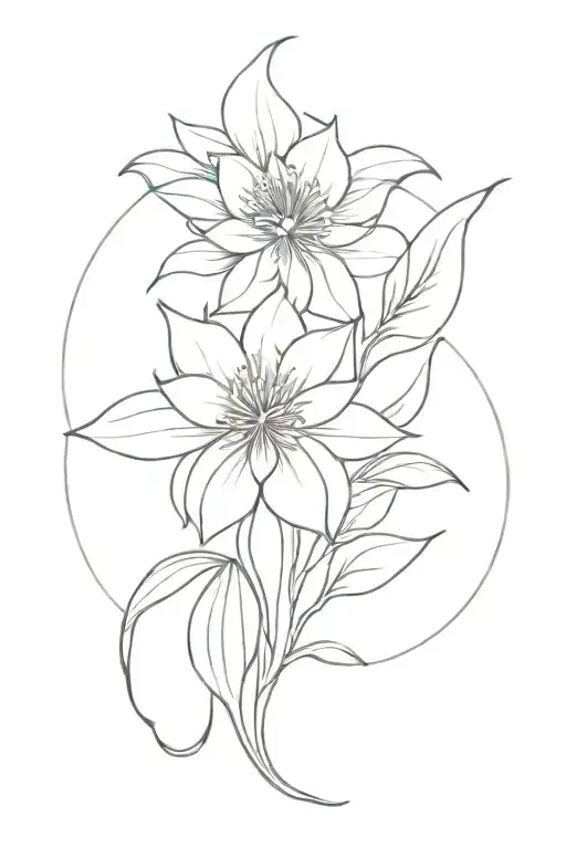 inner-peace and mindfullness botanica tattoo design idea