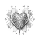 cold heart tattoo design idea