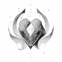 cold heart tattoo design idea