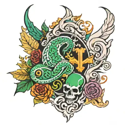 scotland and ireland   tattoo design idea