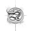 Voodoo snake diamonds witchcraft tattoo design idea