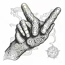 hand of god davinci  tattoo design idea