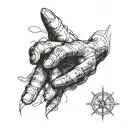 hand of god davinci  tattoo design idea