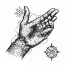 hand of god davinci  tattoo design idea