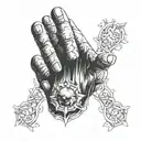 hand of god davinci  tattoo design idea