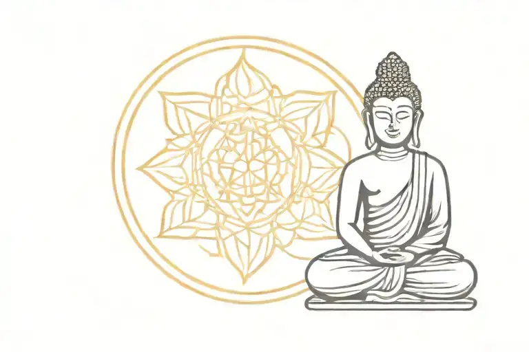 Buddhist inspired tattoo tattoo design idea