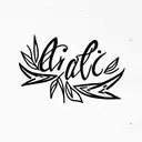 biblic phrase tattoo design idea