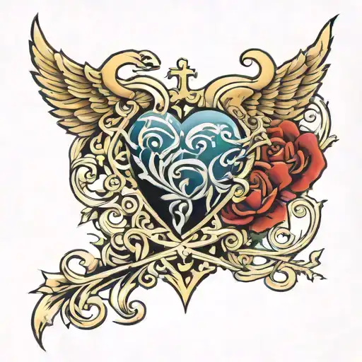 2004 heart 2006  tattoo design idea