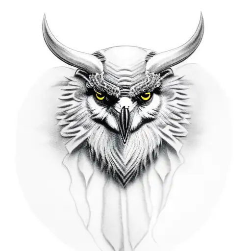 Odin with a raven tattoo design idea