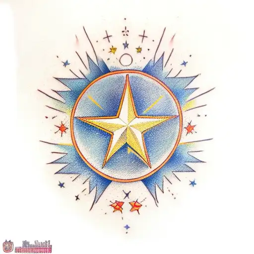 placement of Dubhe stars tattoo design idea