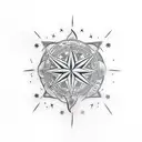 placement of Dubhe stars tattoo design idea
