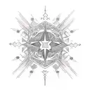 placement of Dubhe stars tattoo design idea