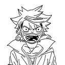 Luffy and naruto tattoo design idea