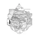 san Andrés isla  tattoo design idea