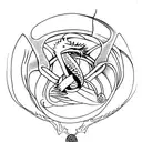 ankh with a dragon in the shape of infinity that wraps around the forearm tattoo design idea