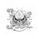 serotonin with semicolon and text this too shall pass  tattoo design idea