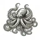 octopus tattoo design idea