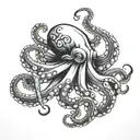 octopus tattoo design idea